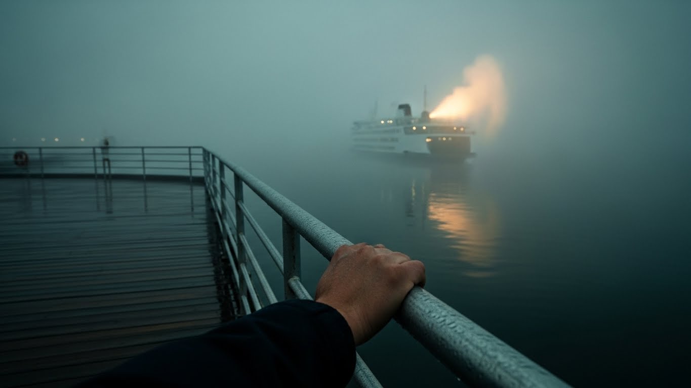 새벽 항구에서 맴도는 발걸음